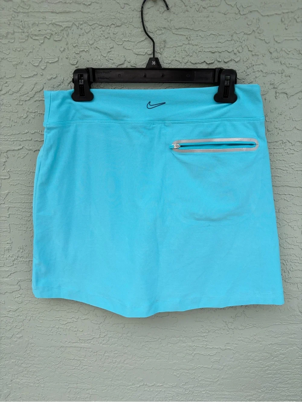Nike Golf Dri-fit Tour Performance skort Women’s Zippered pockets Sz M Teal